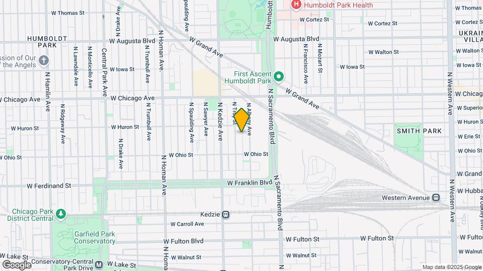 639 N Troy St, Unit 1 Map and Location Details