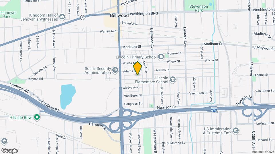 3821 Jackson St Map and Location Details