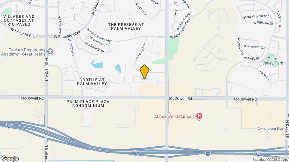 14030 W Desert Flower Dr Map and Location Details