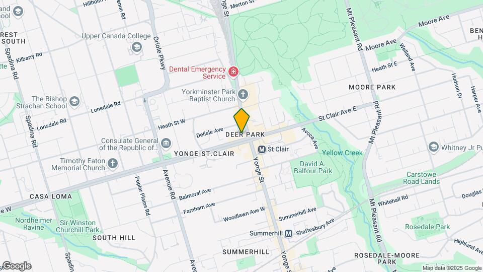 4-595 ST CLAIR Ave Map and Location Details
