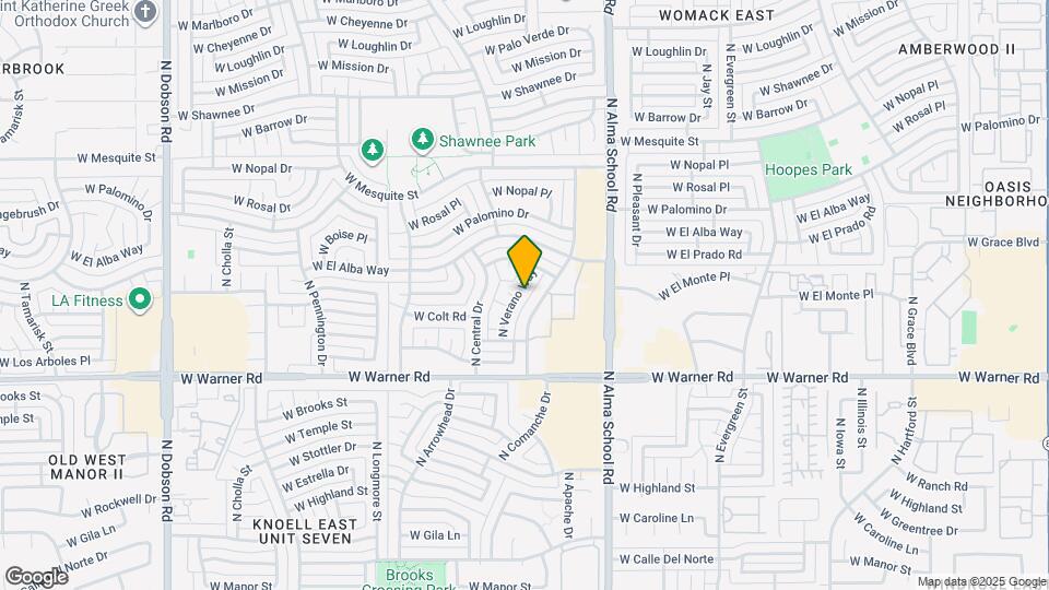 2109 N Verano Way Map and Location Details