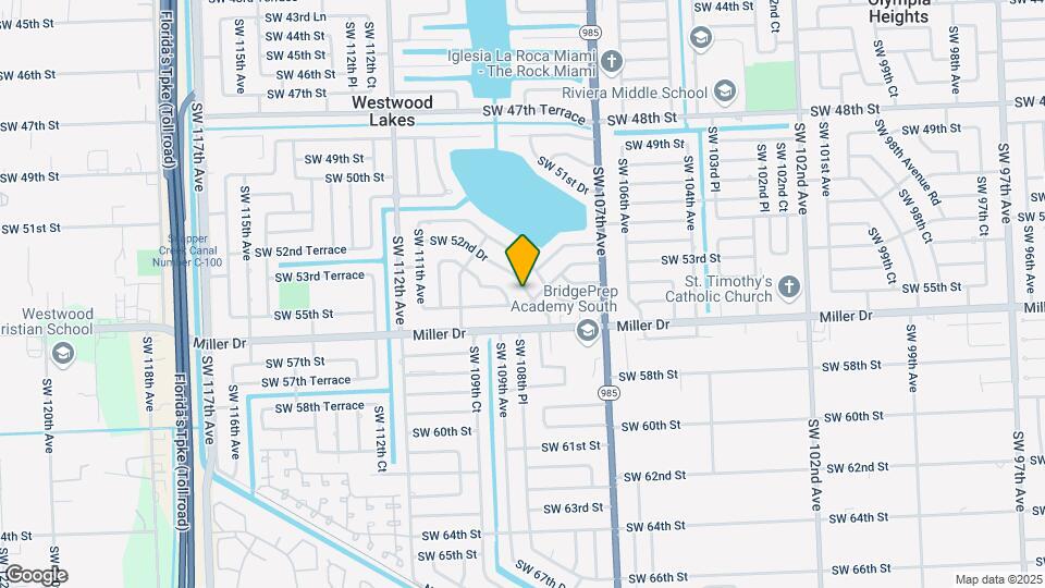 10840 SW 52nd Dr Map and Location Details