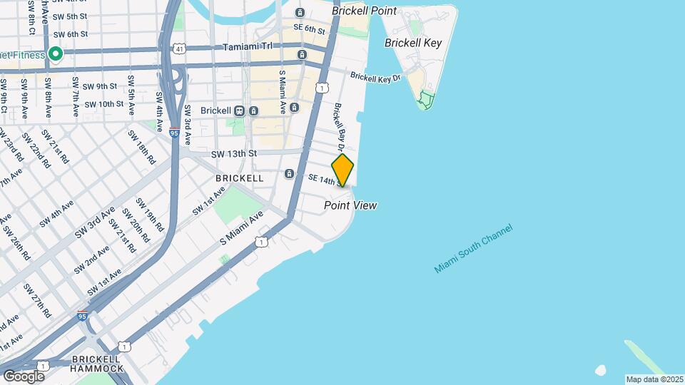 1402 Brickell Bay Dr Map and Location Details