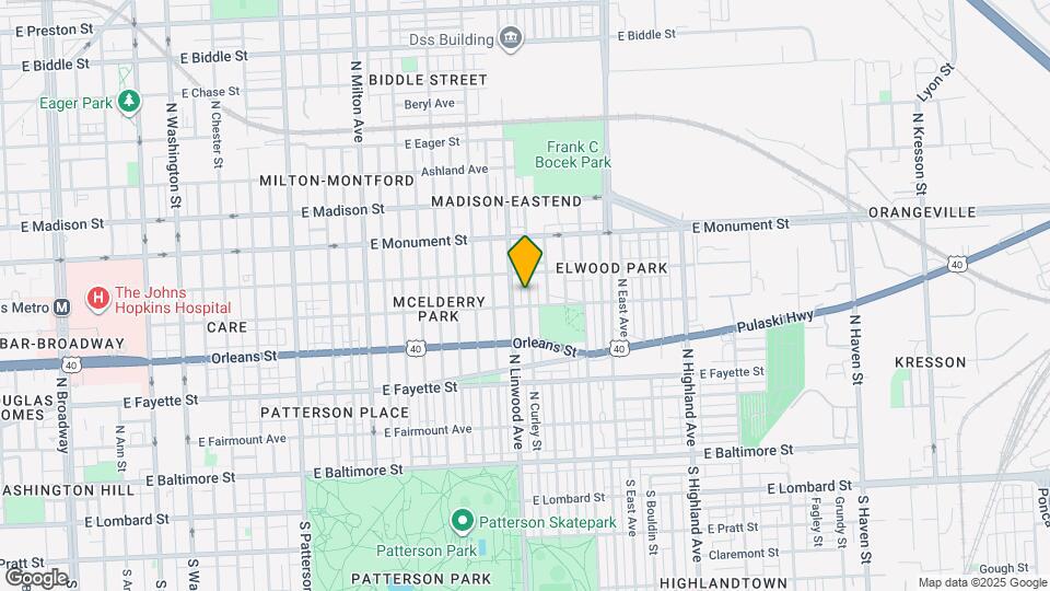 514 N Curley St Map and Location Details