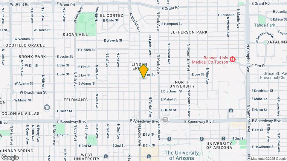 813-& 815 E Adams St Mapa y Detalles de la Ubicación
