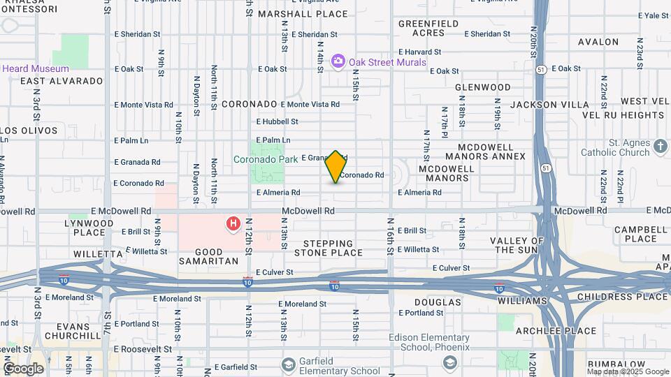 1420 E Almeria Rd Map and Location Details
