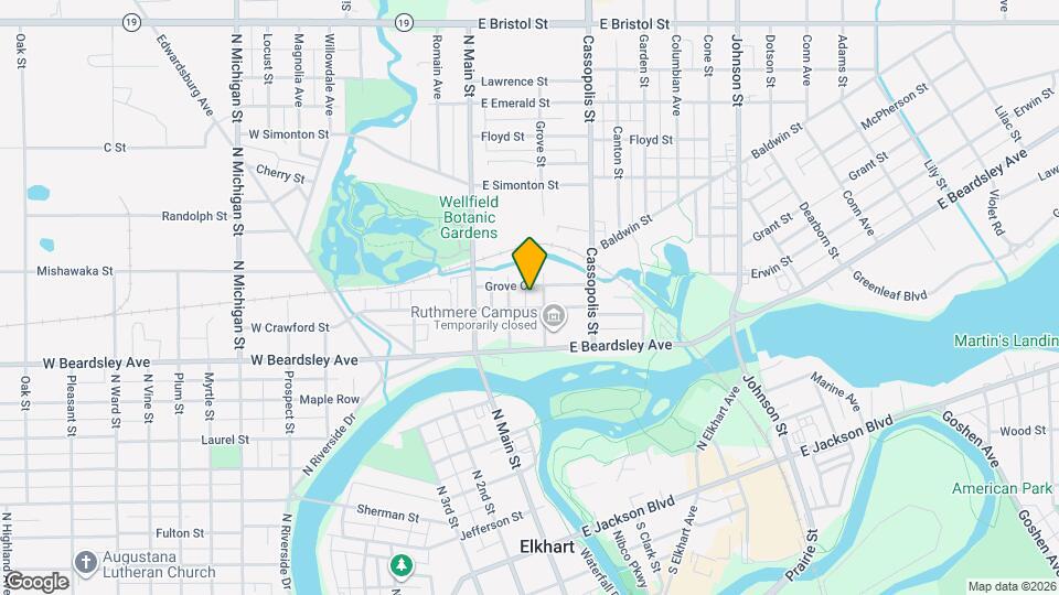 214 E Crawford St Map and Location Details