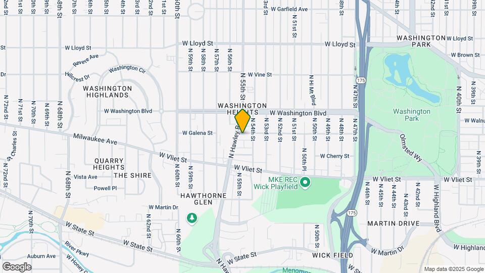 5431 W Galena St Map and Location Details