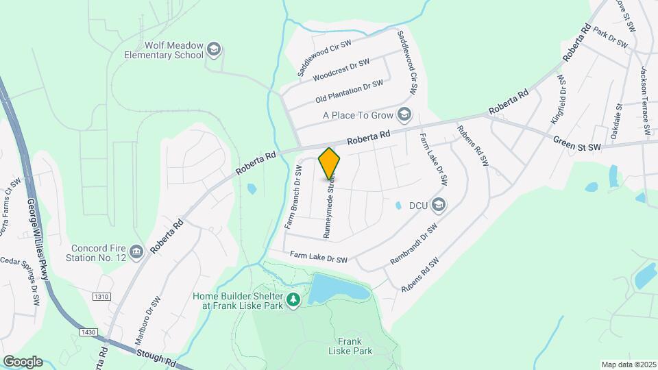 1231 Farm Branch Dr SW Mapa y Detalles de la Ubicación