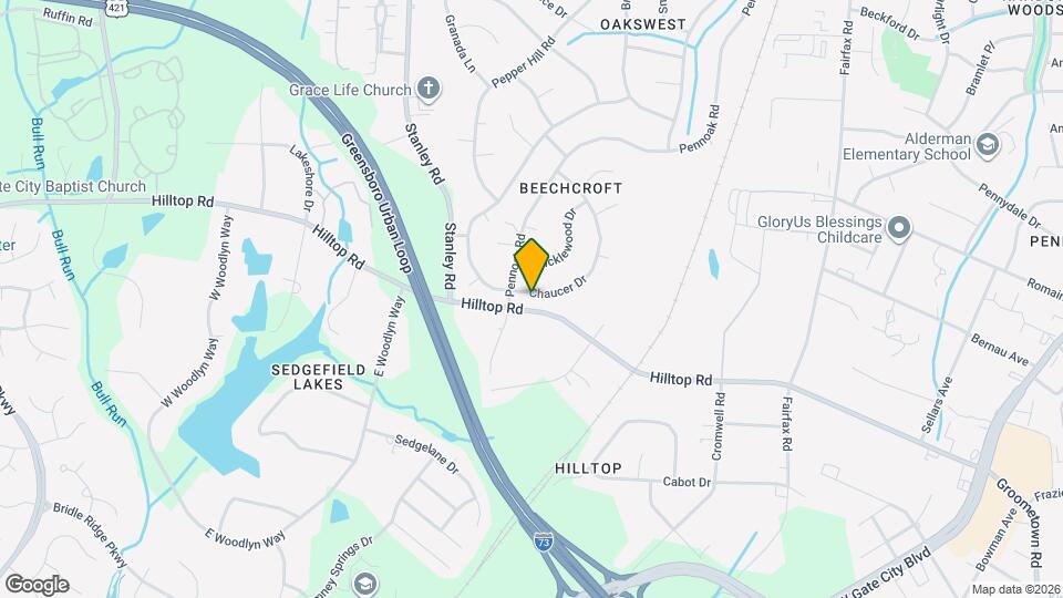 4811 Chaucer Dr Map and Location Details