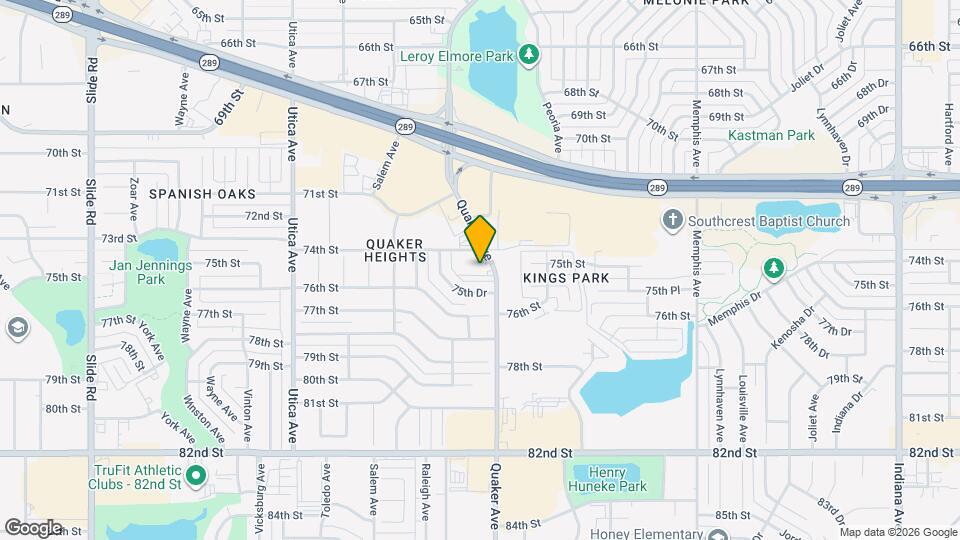 7410 Quaker Ave Map and Location Details