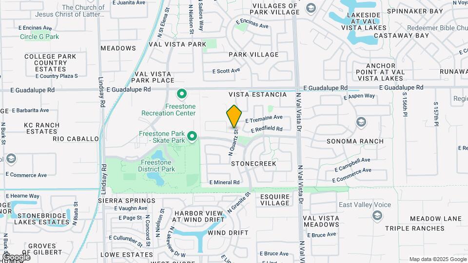634 N Quartz St Map and Location Details