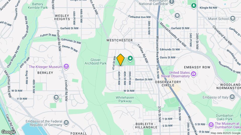 4012 Calvert St NW Map and Location Details