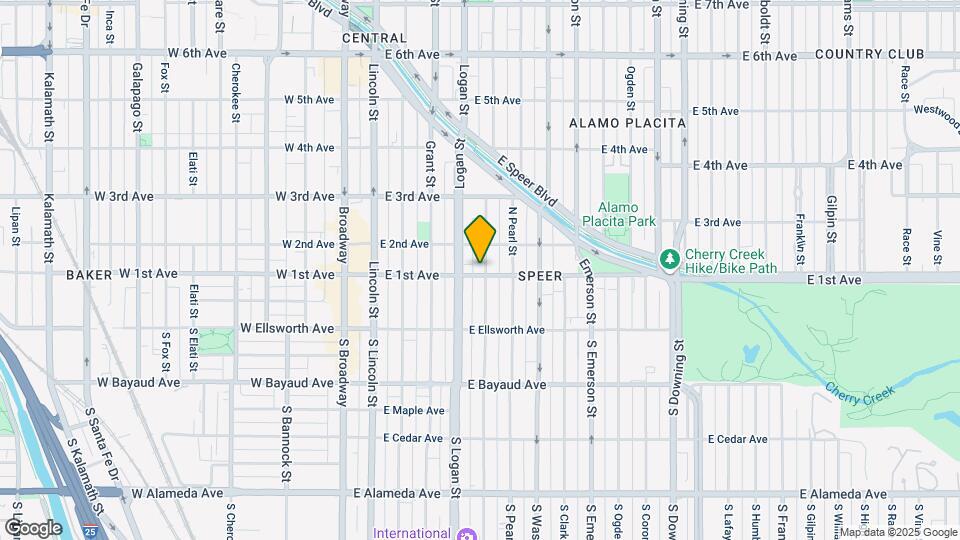 431 E 1st Ave Map and Location Details