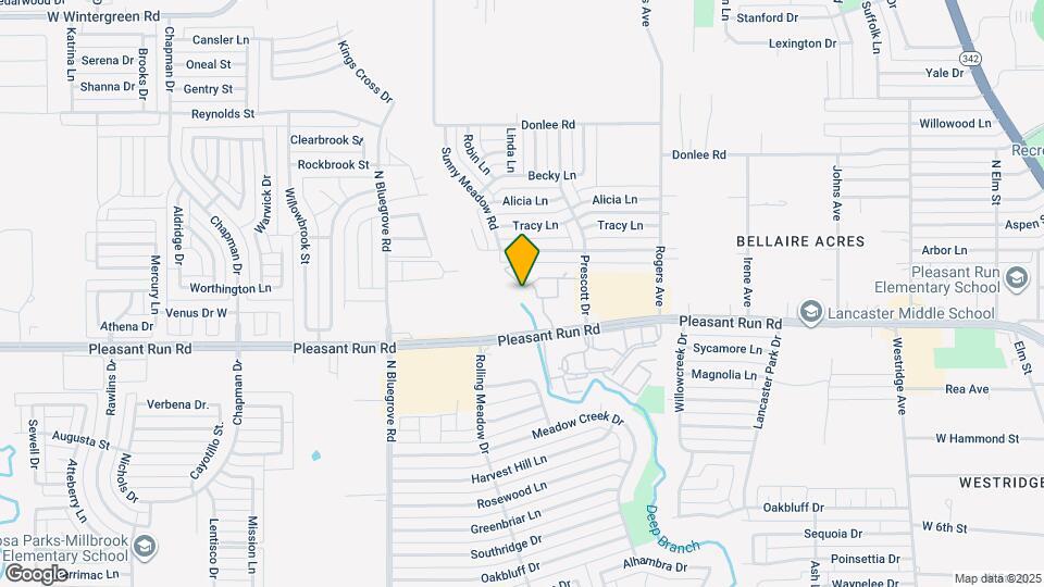 1255 W Pleasant Run Rd Map and Location Details