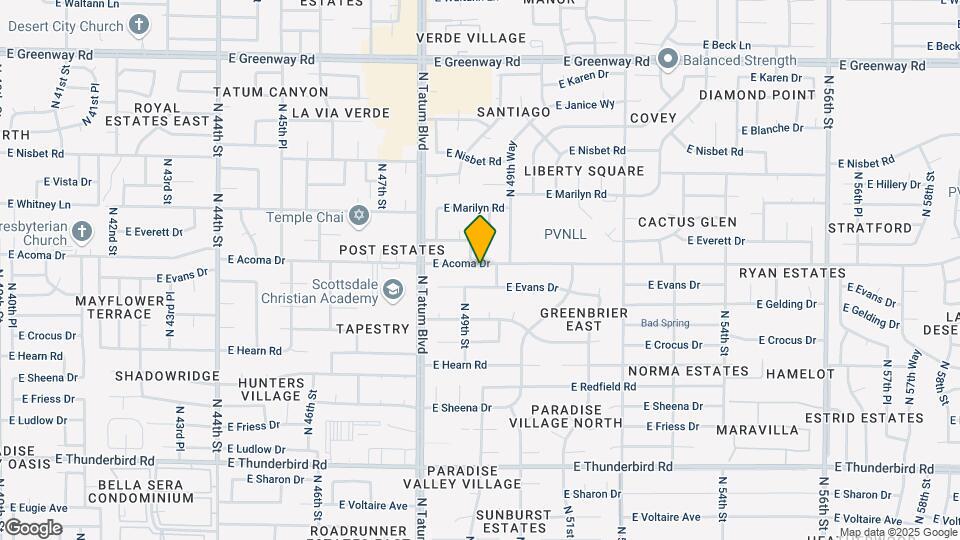 4913 E Acoma Dr Map and Location Details