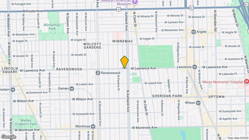 1615 W Lawrence Ave Map and Location Details