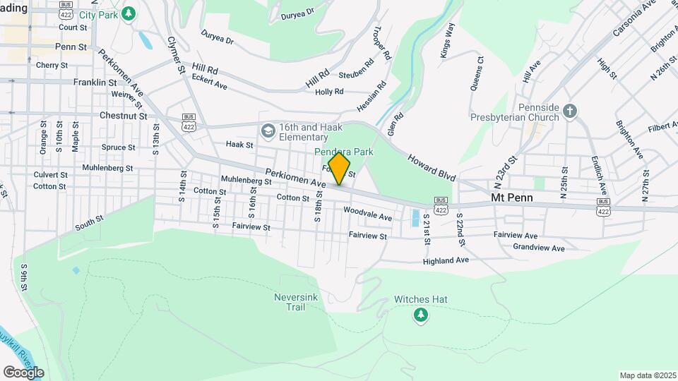 1832 Perkiomen Ave Map and Location Details