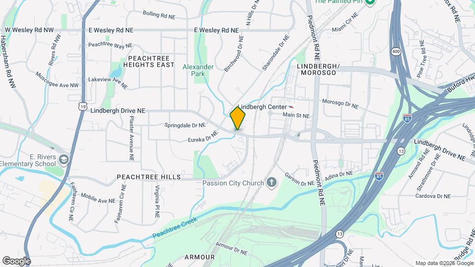 424 Lindbergh Drive NE, Unit 208 Map and Location Details