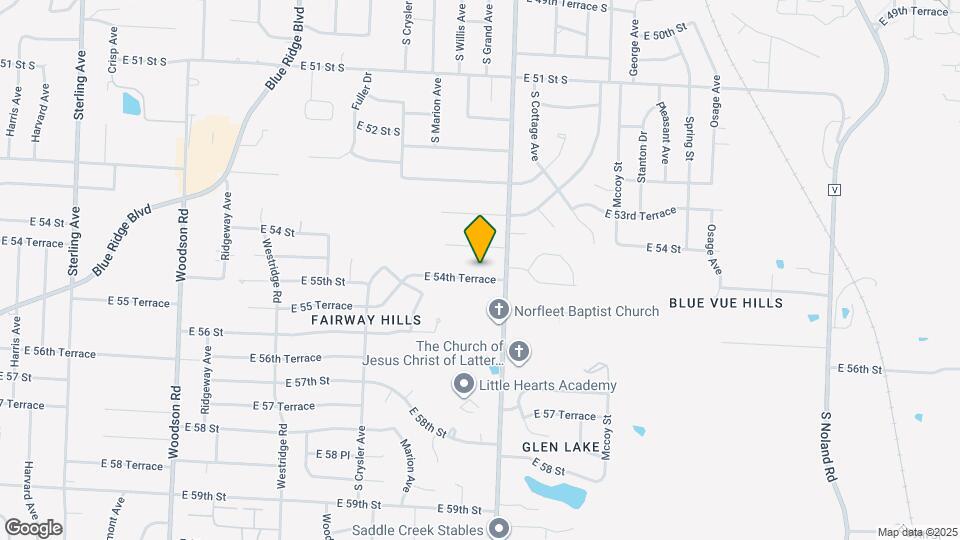 12500 E 54th Terrace Mapa y Detalles de la Ubicación