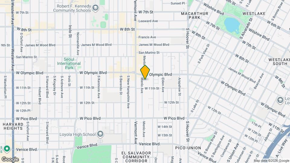 1024 Menlo Ave Mapa y Detalles de la Ubicación