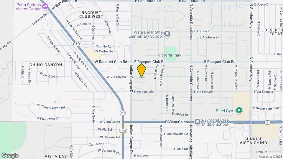 2260 N Indian Canyon Dr Map and Location Details