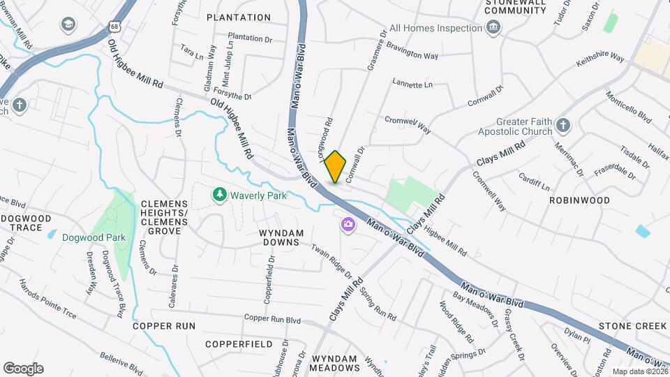 1612 Higbee Mill Rd Map and Location Details