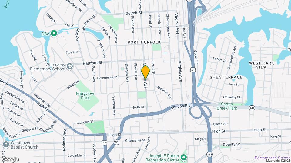 821 Mt Vernon Ave Map and Location Details