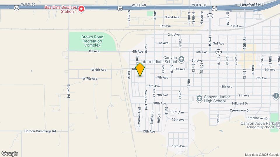 611 Butterfield Trail Mapa y Detalles de la Ubicación