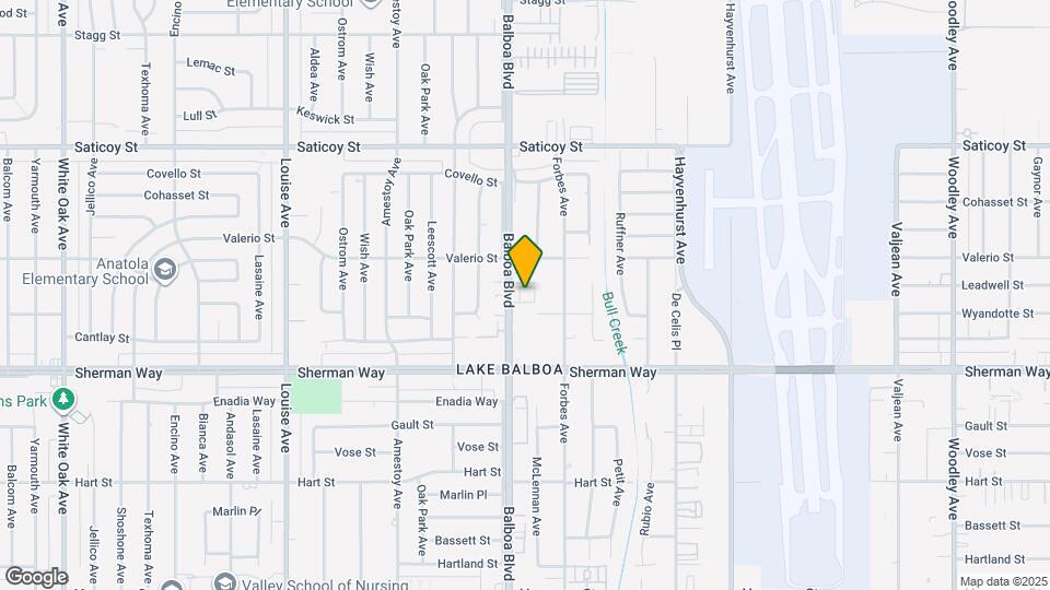 7320 Balboa Blvd Mapa y Detalles de la Ubicación