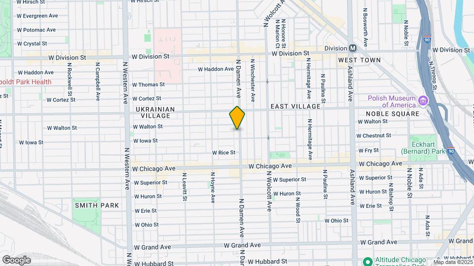 908 N Damen Ave Map and Location Details