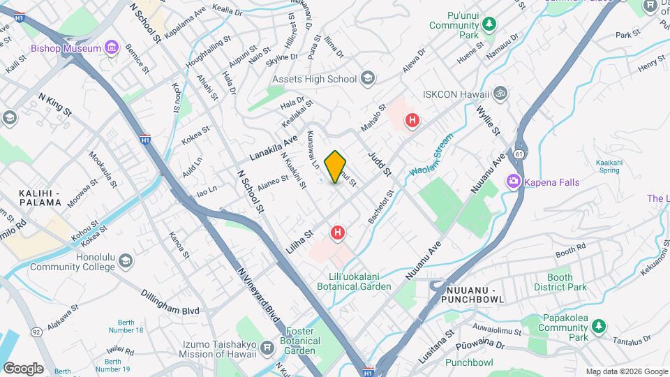 603 Kunawai Ln Map and Location Details