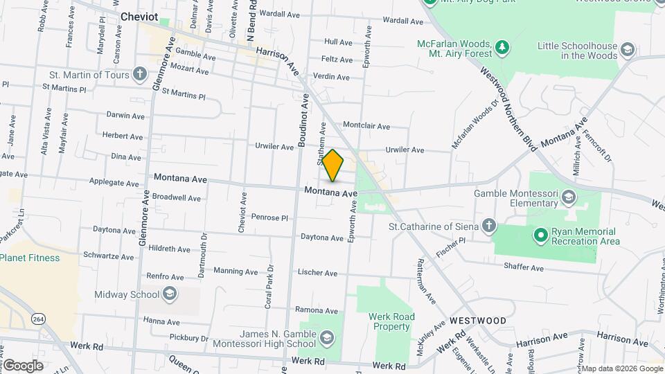3026 Montana Ave Map and Location Details