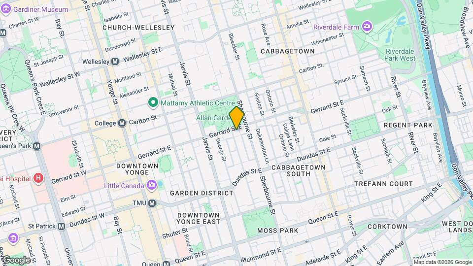 181 Gerrard St E Map and Location Details