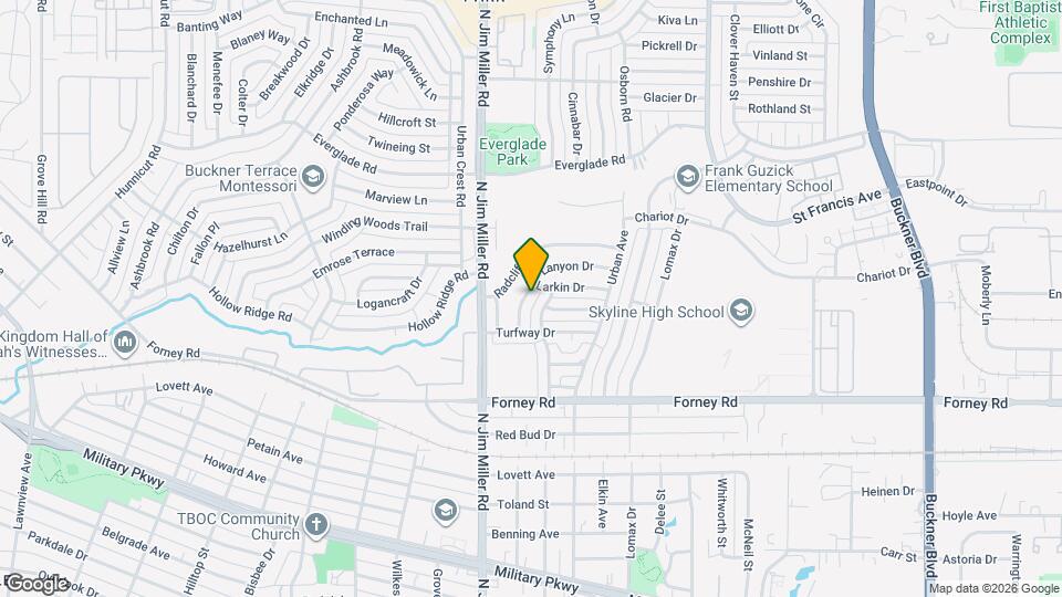 7022 Lanyon Dr Map and Location Details