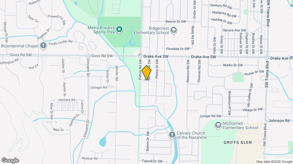 3914 Mc Vay St SW Map and Location Details