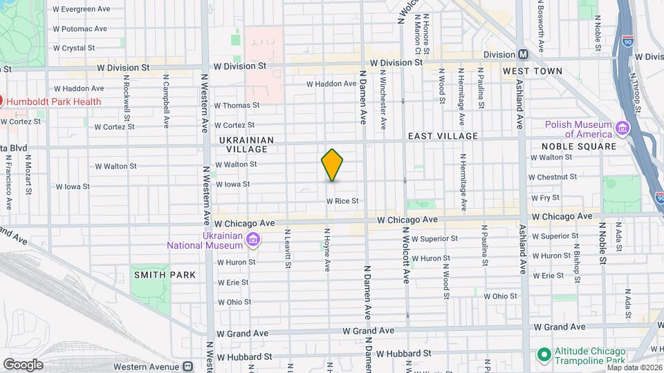 857 N Hoyne Ave Map and Location Details