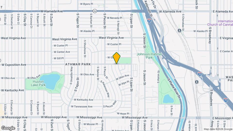 701 S Navajo St Map and Location Details