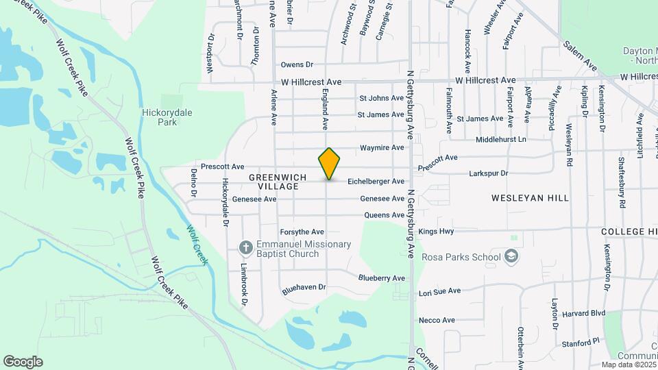 4544 Eichelberger Ave Map and Location Details