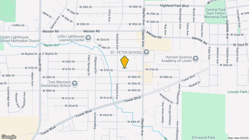 1312 W 37th St Map and Location Details