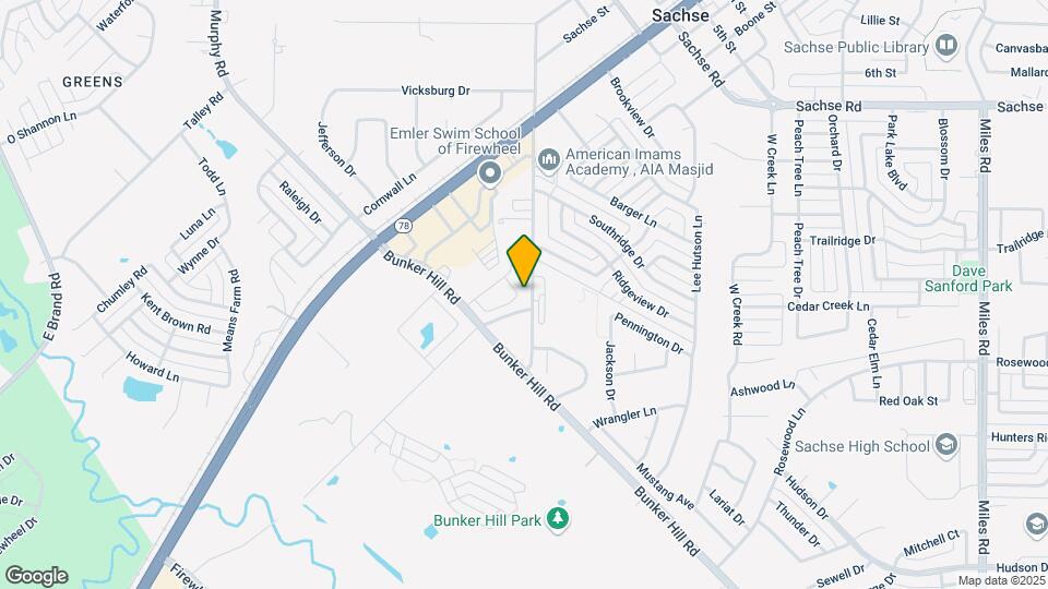 2402 Bent Oak Trail, Unit Two Bedroom - Double Occupancy Map and Location Details