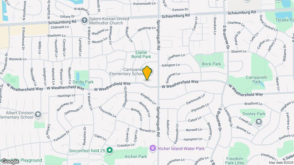1624 W Weathersfield Way Map and Location Details