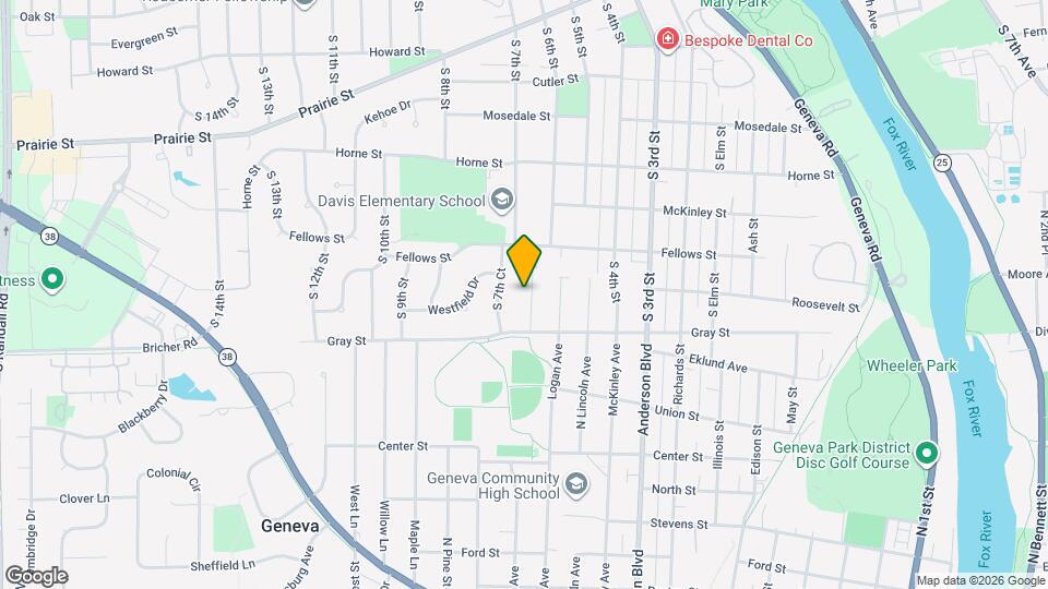 1413 S 7th St Map and Location Details