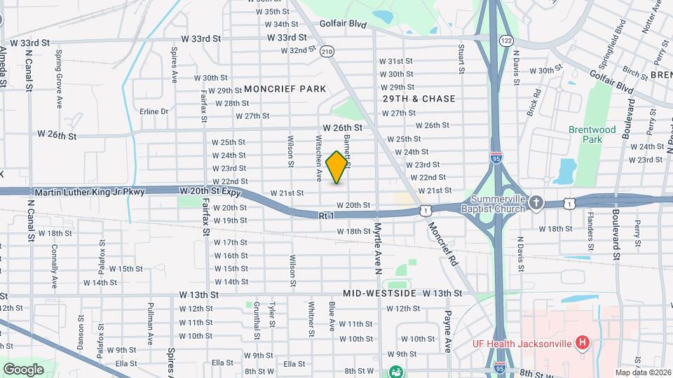 1431 W 21st St Map and Location Details