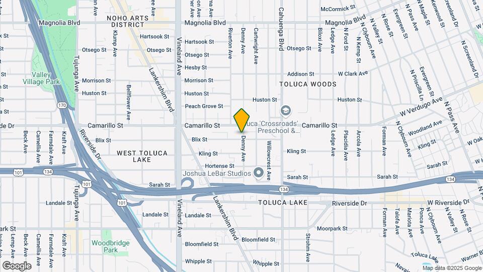 4749 Denny Ave, Unit Six Map and Location Details
