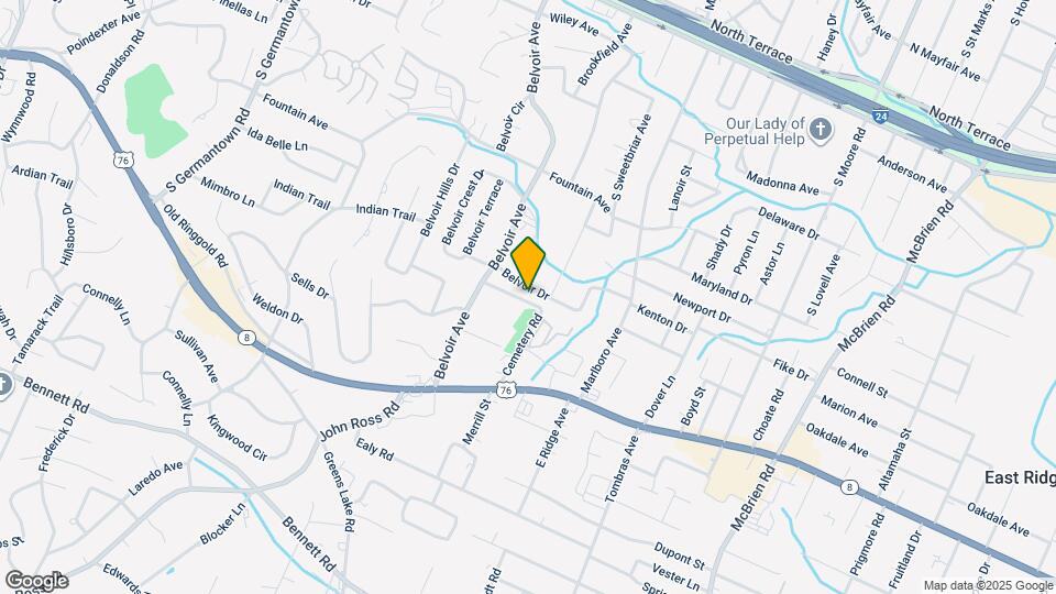 4106 Belvoir Dr Map and Location Details