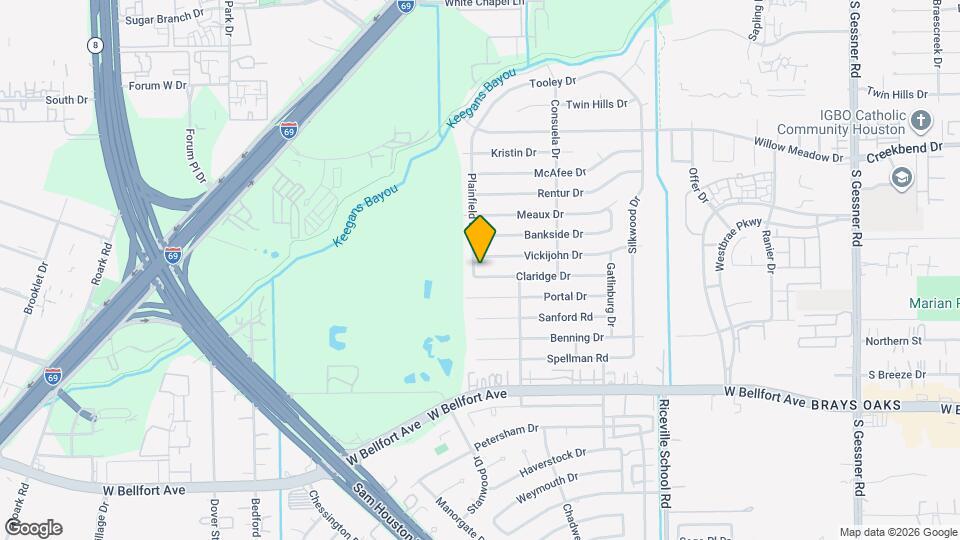 9430 Claridge Dr Map and Location Details