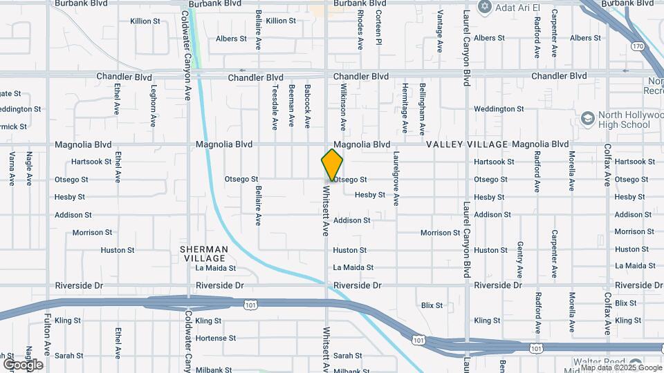 5056 Whitsett Ave Map and Location Details