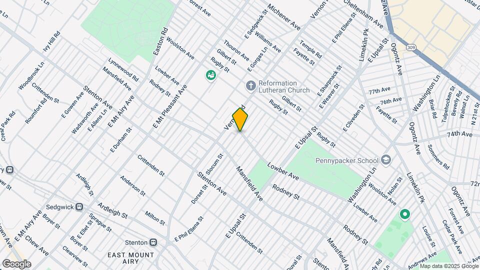 1034 Slocum St Map and Location Details