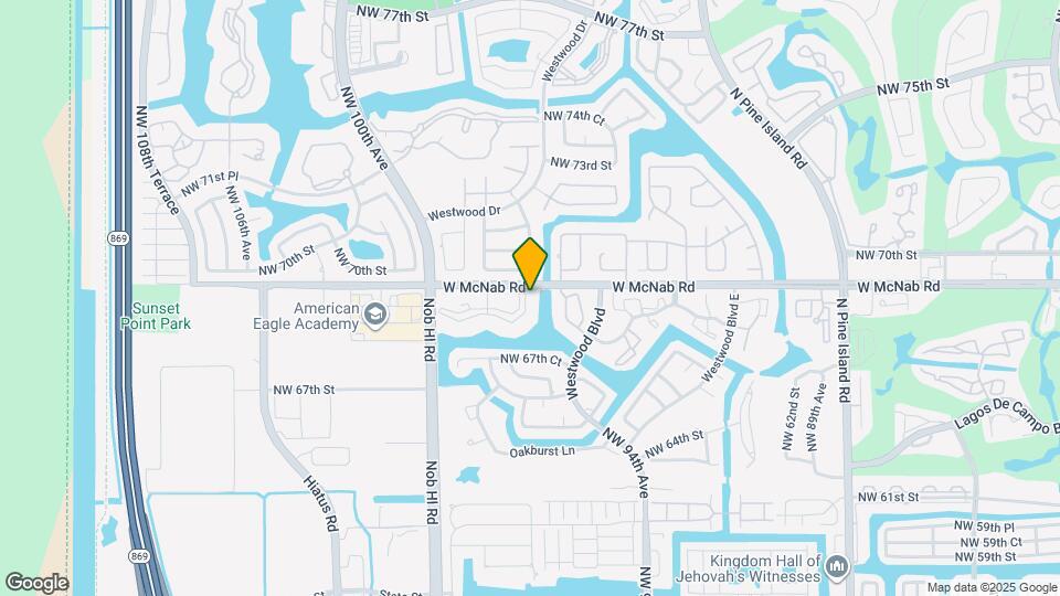 9612 W McNab Rd Map and Location Details